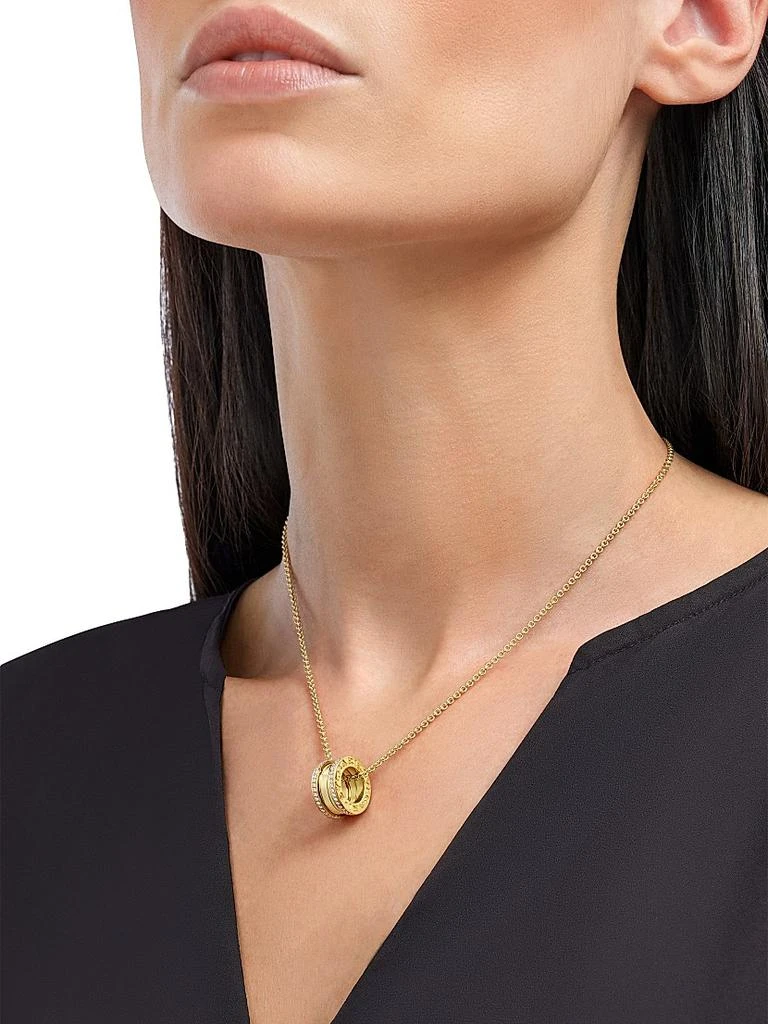 BVLGARI B.Zero1 18K Yellow Gold & 0.41 TCW Diamond Pendant Necklace 2