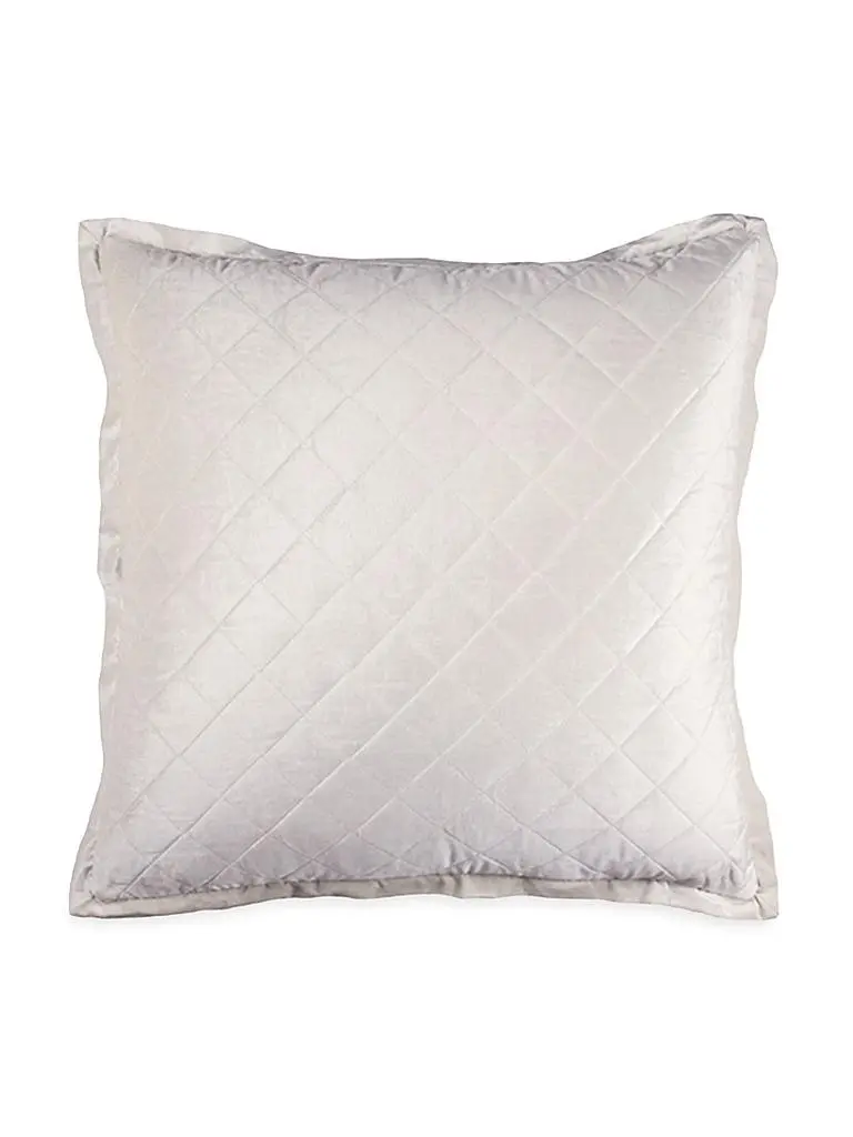 Lili Alessandra Chloe Diamond Quilted Euro Pillow