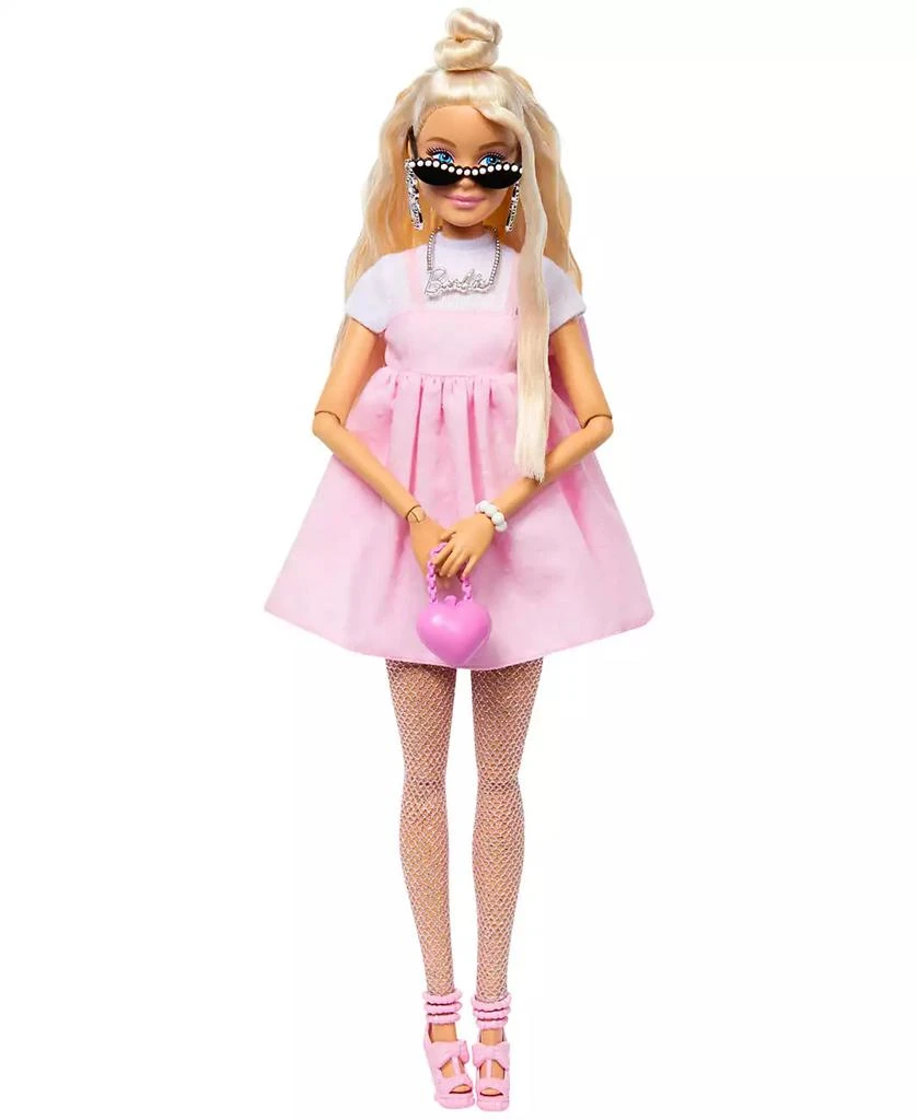 Barbie Deluxe Style Doll 3 in Pastel Pink Barbiecore Dress with Oversized Bow, Blond Hair 1
