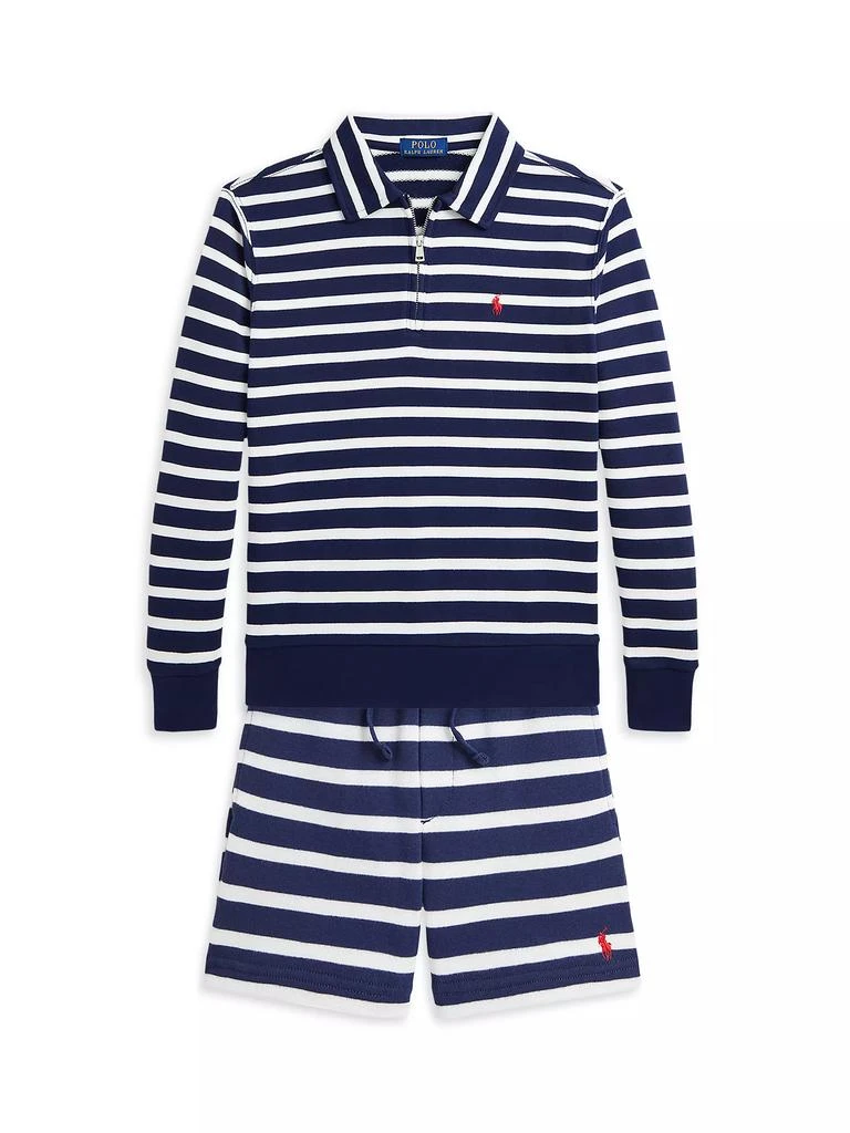 Ralph Lauren Little Boy's &amp; Boy's Striped French Terry Shorts 2