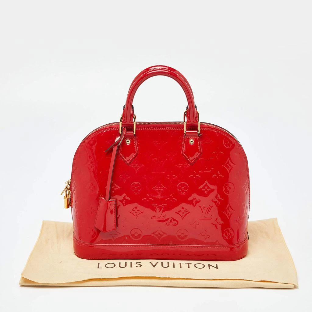 Louis Vuitton Louis Vuitton Orange Sunset Monogram Vernis Alma PM Bag 10