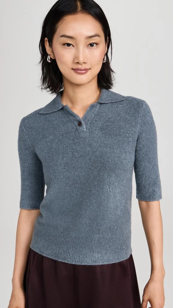 Vince Soft Boucle Short Sleeve Polo 6