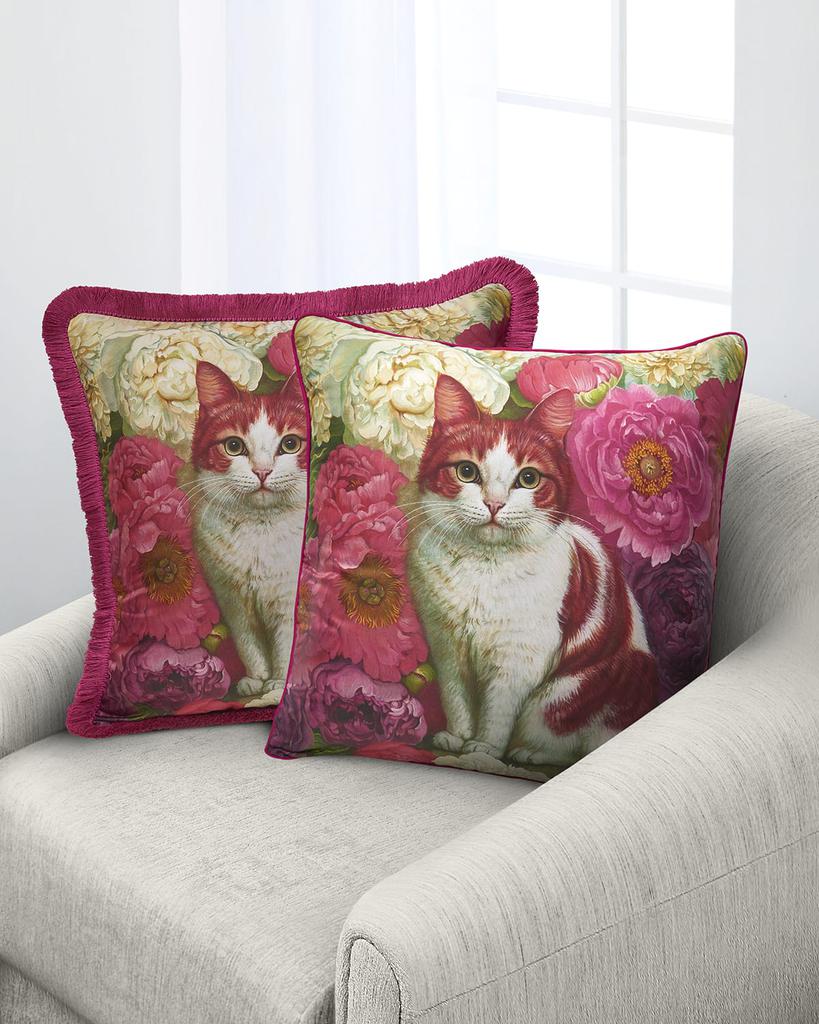 Yana Movchan We Are What We Surround Ourselves Silk Pillow