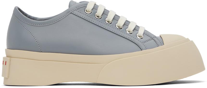 Marni Ladies Pink Cotton Canvas High-top Sneakers - Casual