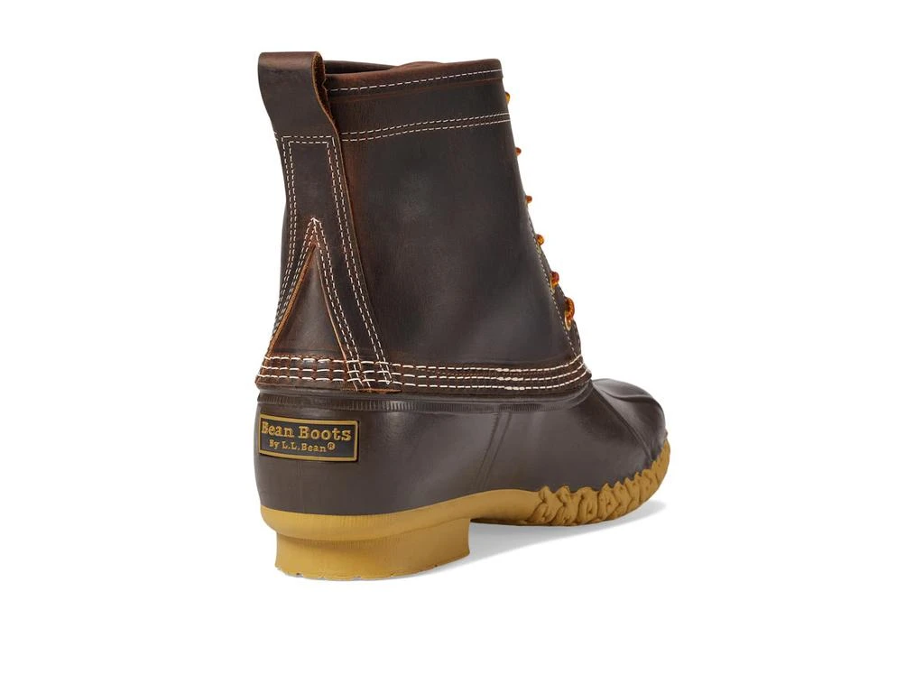L.L.BEAN Bean Boot 8" Leather Primaloft Flannel Lined 5
