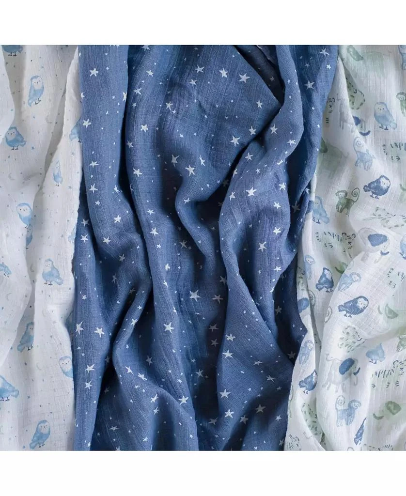 aden + anais Baby Boys Printed Swaddle Blankets, Pack of 4 4