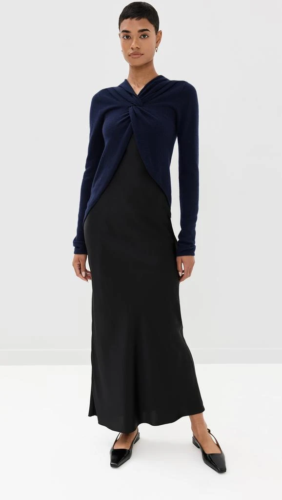Christopher Esber Twist Front Cashmere Dress 1