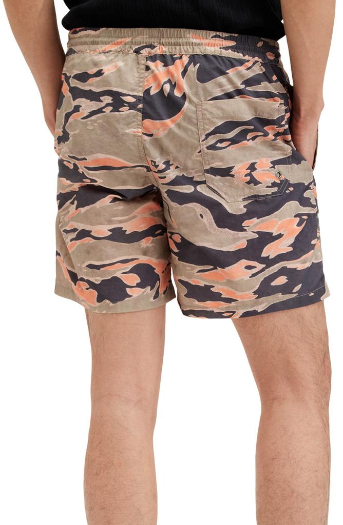 ALL SAINTS Solar Camo Swim Trunks