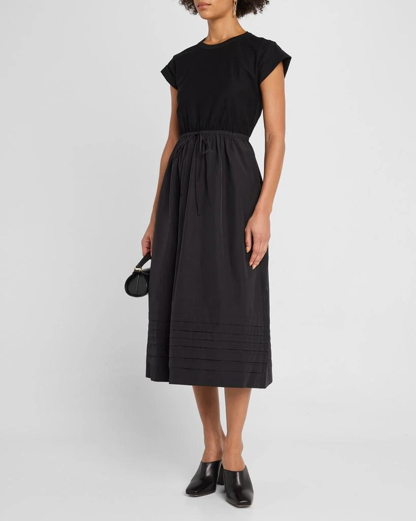 La Ligne T-Shirt Dress with Shirring 4