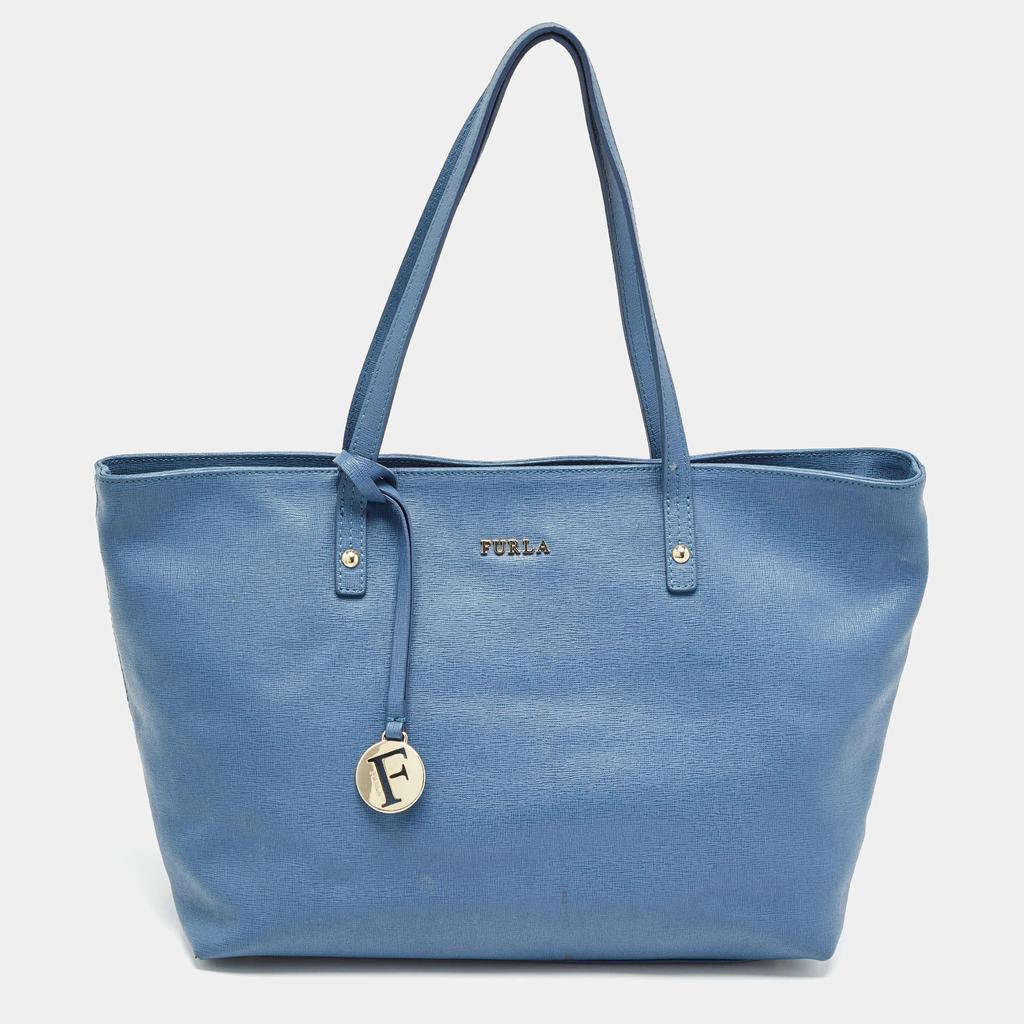 Furla Furla Blue Leather Top Zip Tote - Tote Bags - Free Furla Furla Blue Leather Top Zip Tote - Tote Bags - Free