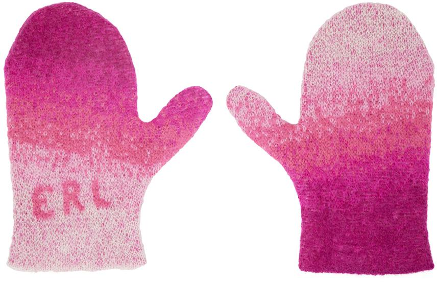 ERL Pink Gradient Mittens