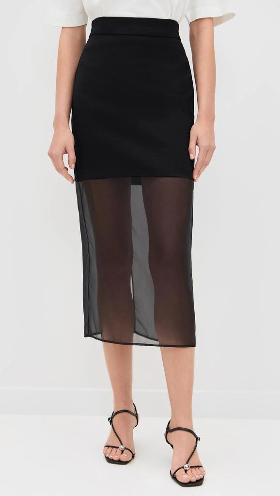 Pixie Market Skirt with Mesh Sheer Bottoms 6