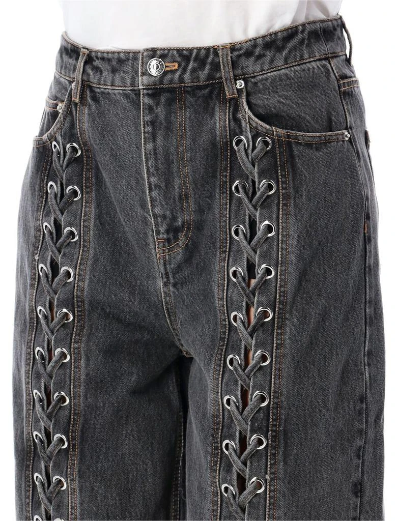 ROTATE Birger Christensen Rotate Birger Christensen Denim Laced Leg Pant 3