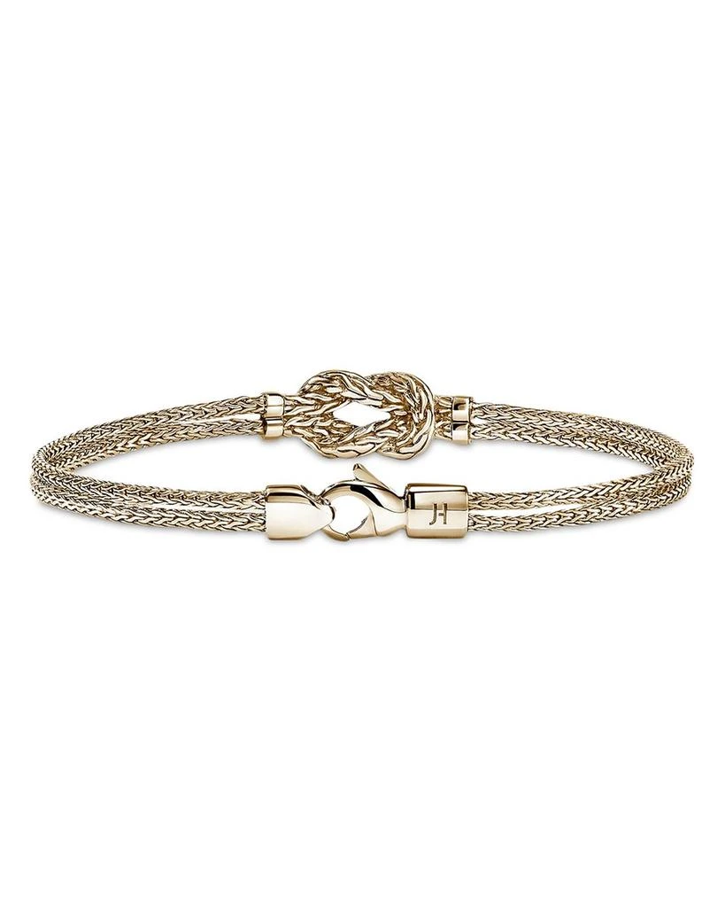 JOHN HARDY 14K Yellow Gold Love Knot Diamond Bracelet 5