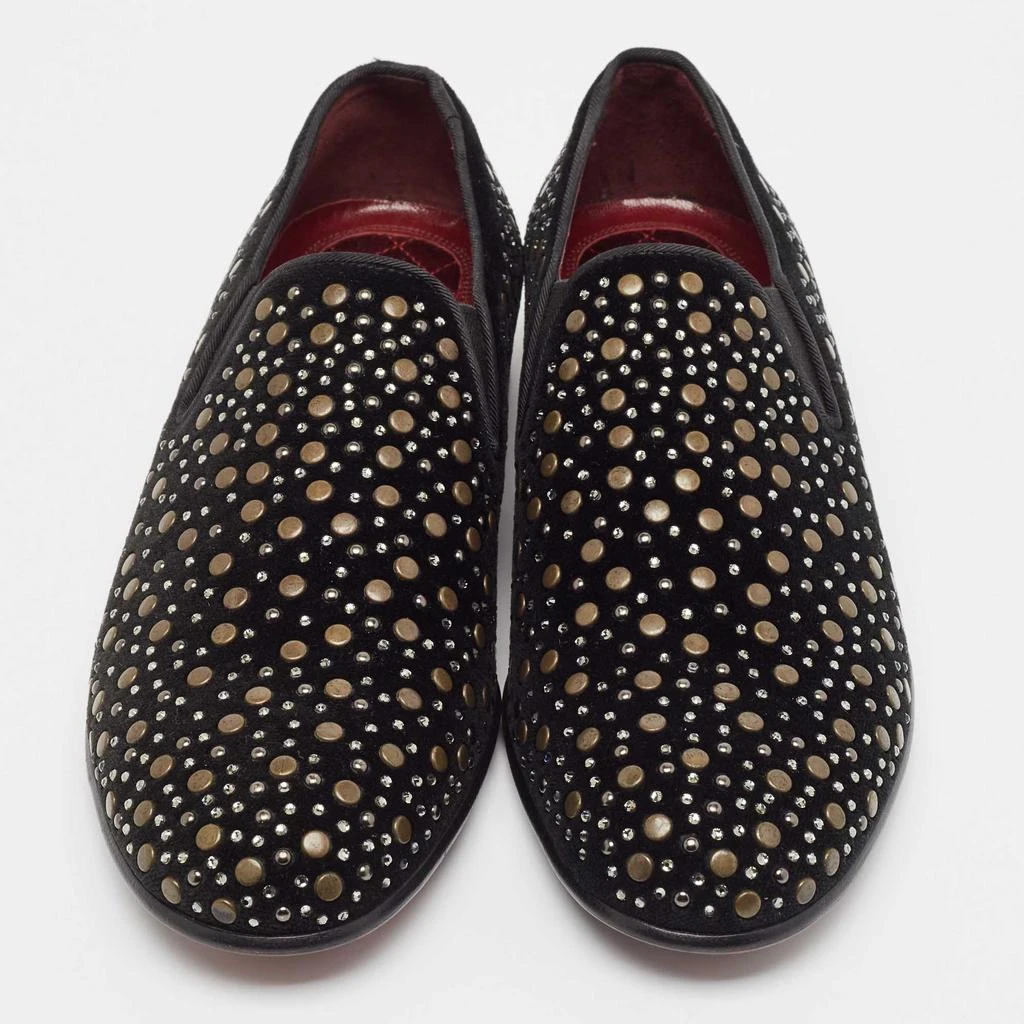 Dolce & Gabbana Dolce & Gabbana Black Suede Embellished Slip On Loafers Size 41 3