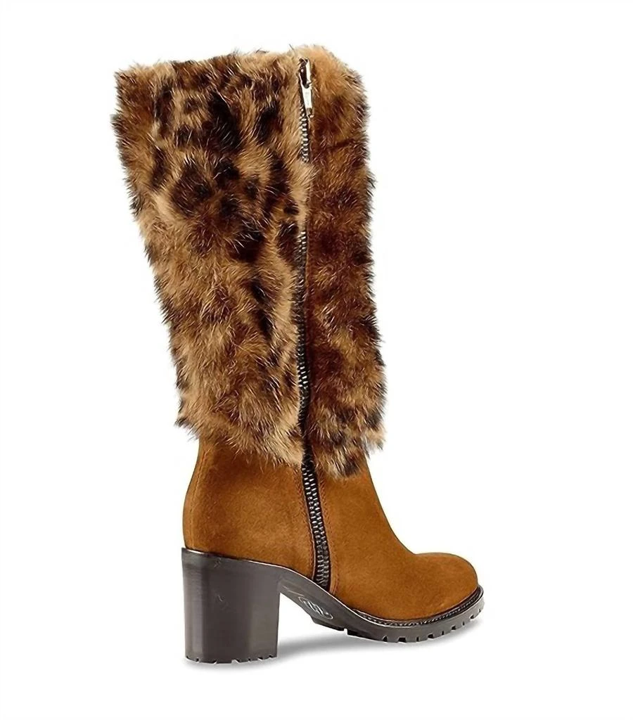 Ross & Snow Rosina Heeled Boots In Leopard 4