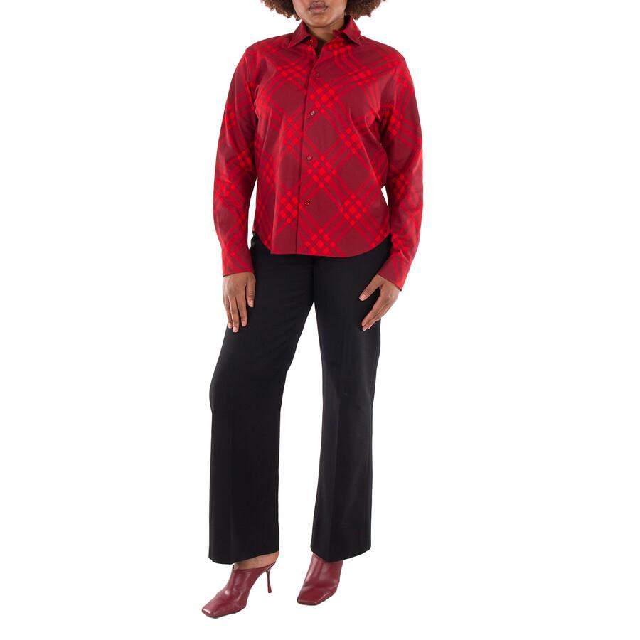 Burberry Check Pattern Long Sleeve Shirt