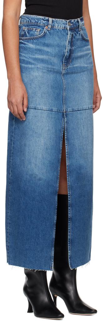 Reformation Blue Tazz Denim Maxi Skirt