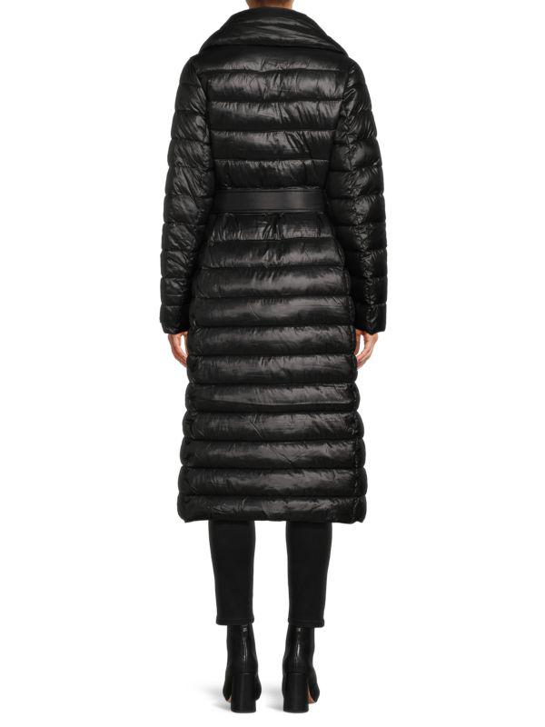 Via Spiga Packable Belted Puffer Coat