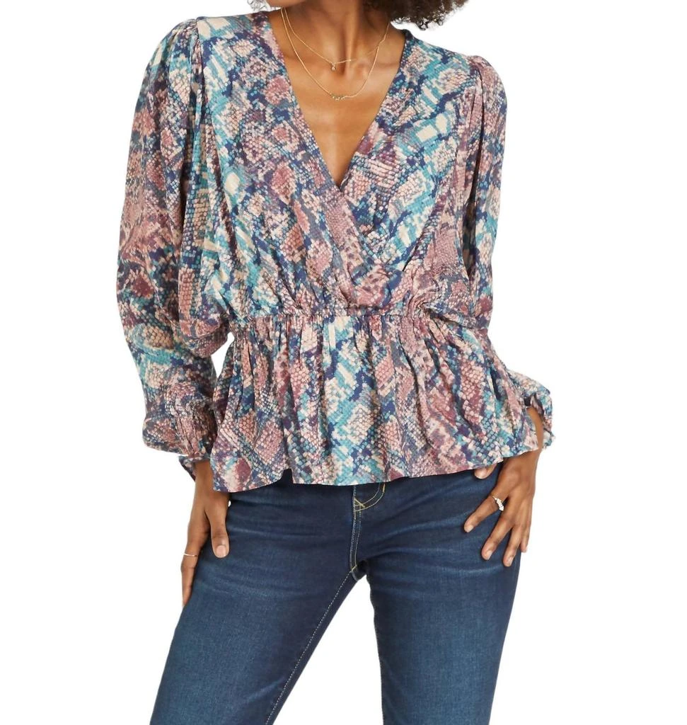 DEAR JOHN DENIM Sonya Viper Top In Blue 1