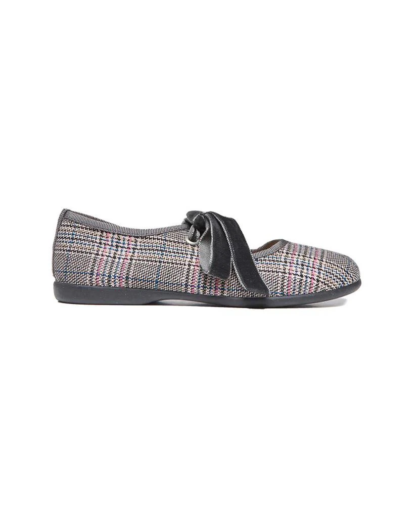 Children Chic Childrenchic Canvas Ribbon Ballerina Flat 1