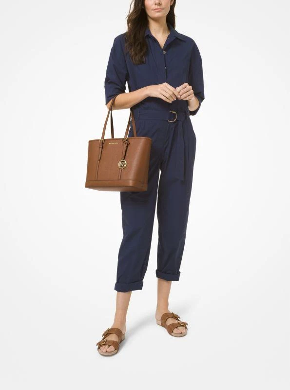 Michael Kors Jet Set Travel Small Saffiano Leather Top-Zip Tote Bag 3