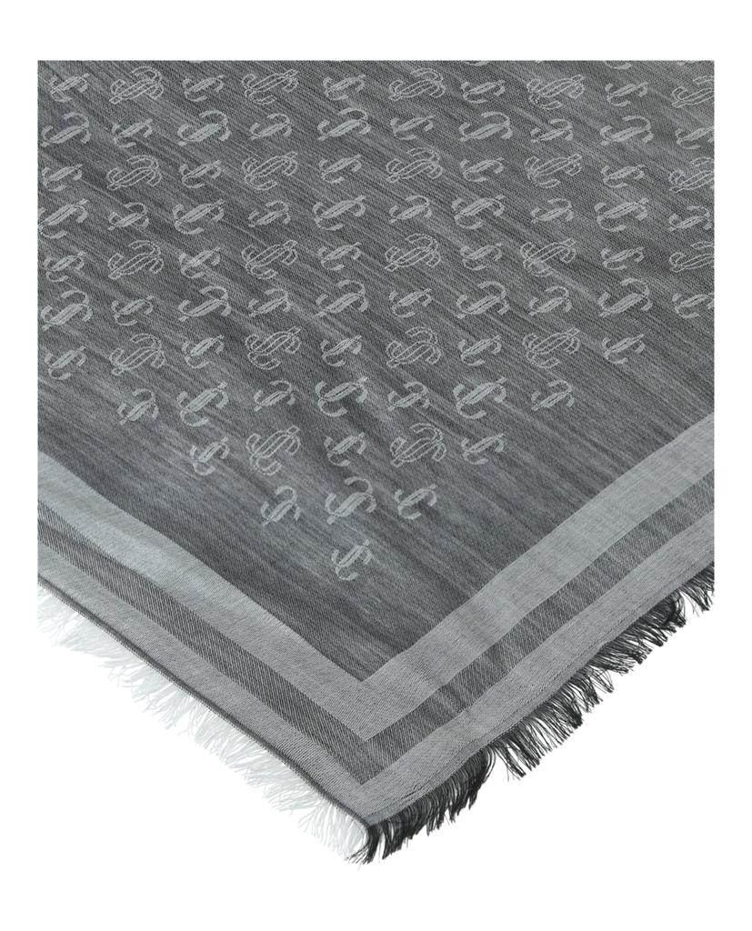 Jimmy Choo Logo Wool Blend Scarf