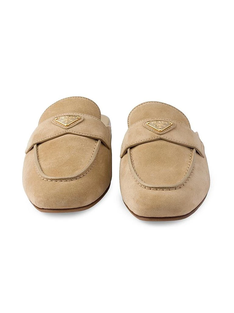 Prada Suede Sabots Mules 4
