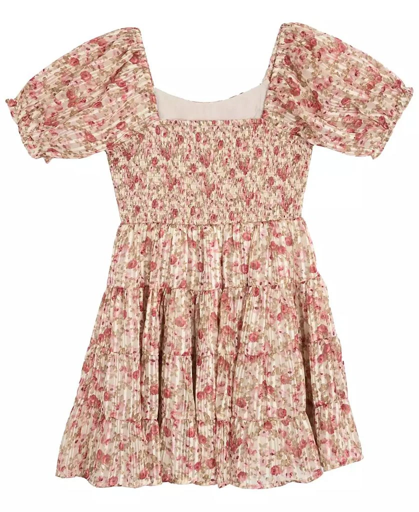 Rare Editions Big Girls 2-Piece Lurex Chiffon With Denim Vest and Dress Set 4