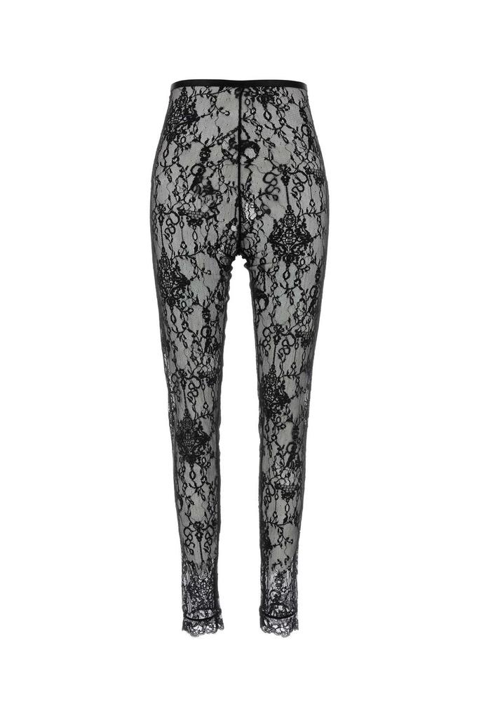 スパッツ・レギンス GIVENCHY BLACK LACE LEGGINGS GIVENCHY Scalloped stretch-lace leggings | NET-A-PORTER