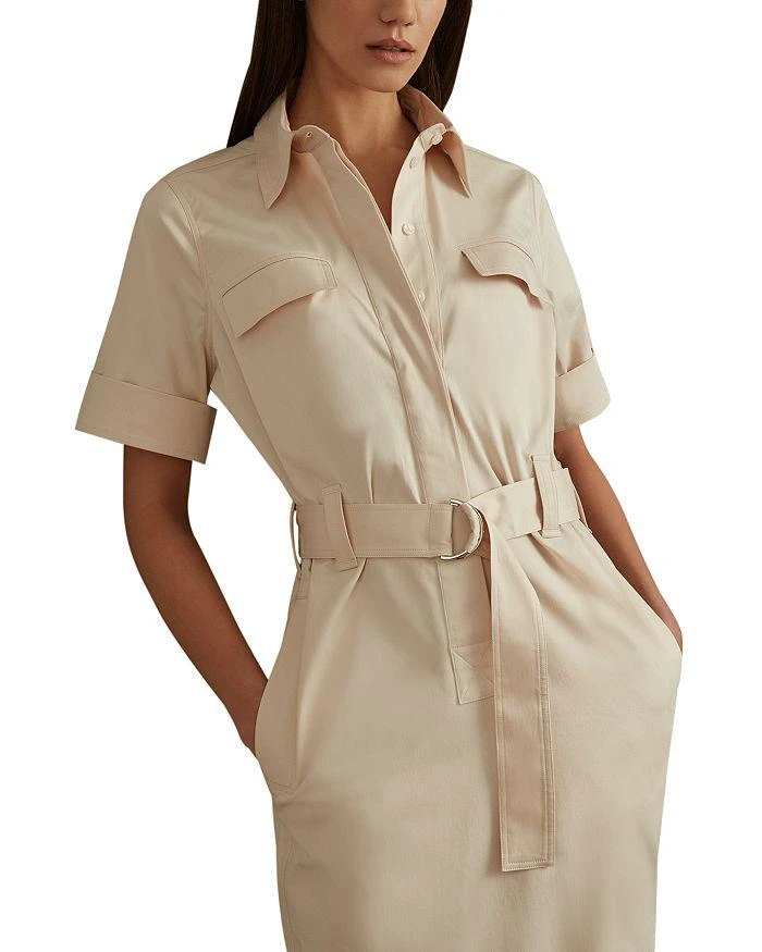REISS Aimee Belted Midi Shirt Dress 2