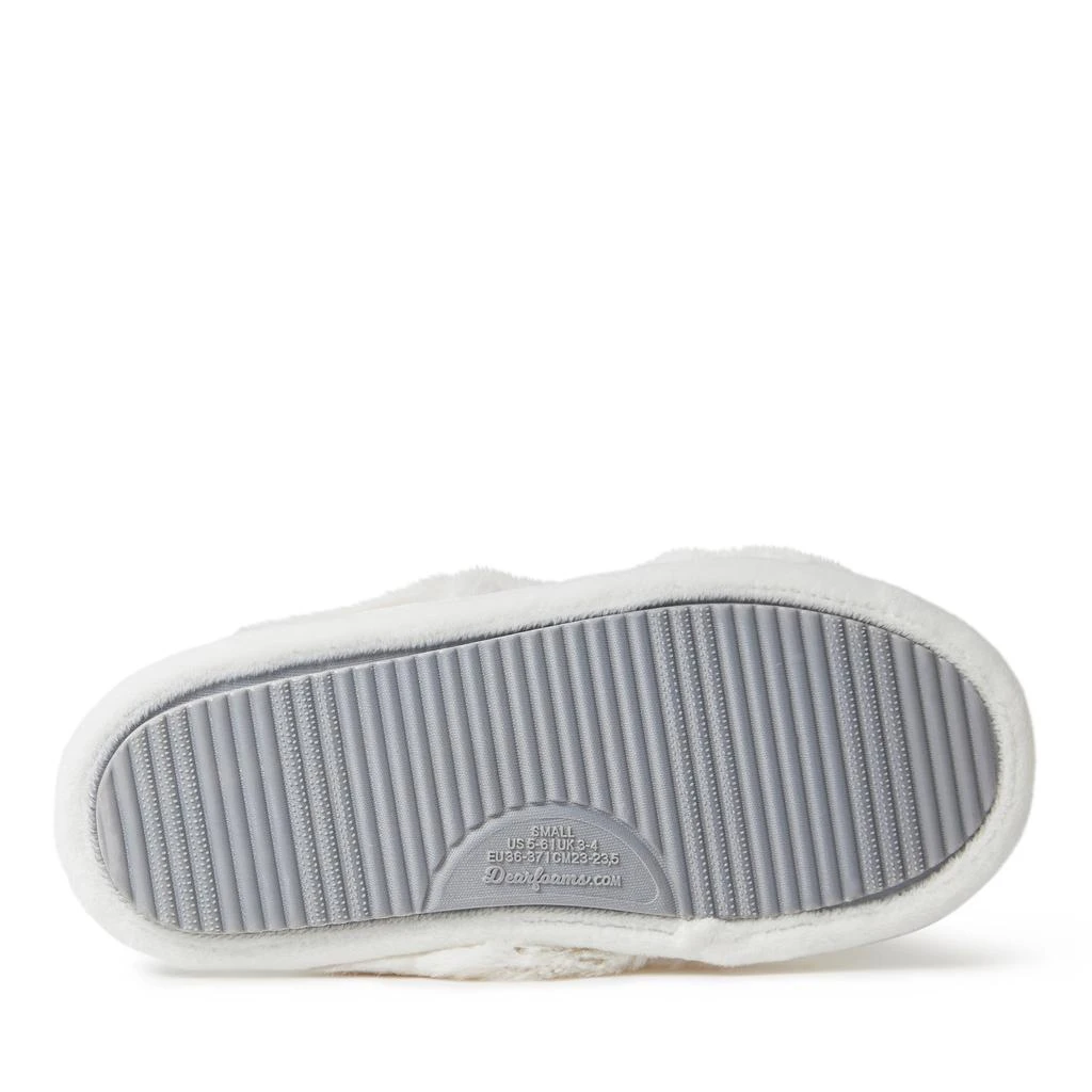 Dear Foams Womens Jessica Furry Crossband Slide 4