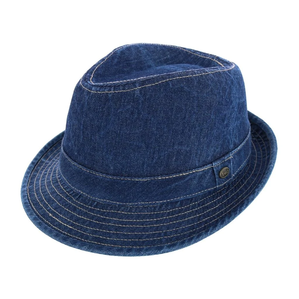 Epoch Hats Company Men's Cotton Denim Fedora Hat 1