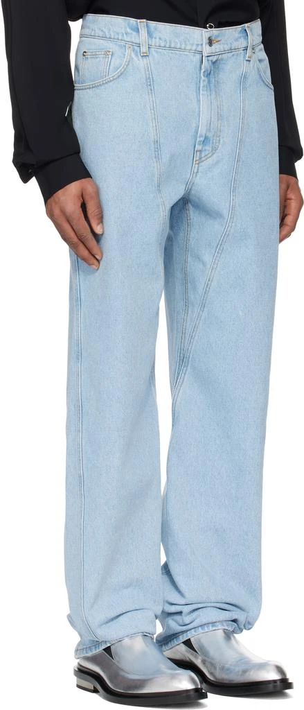 Mugler Blue Straight Leg Jeans 2