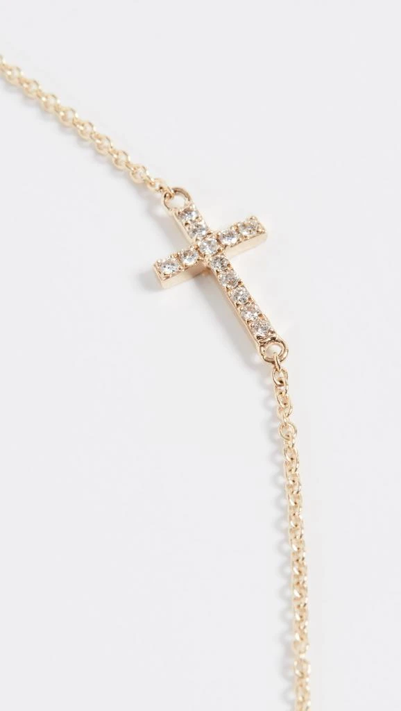 Sydney Evan 14k Gold Small Cross Necklace 4