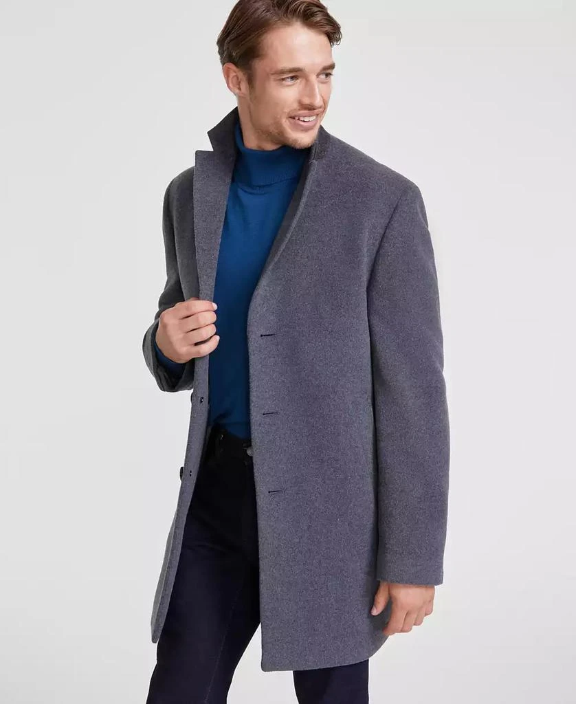 Calvin Klein Men's Prosper Wool-Blend Slim Fit Overcoat 1
