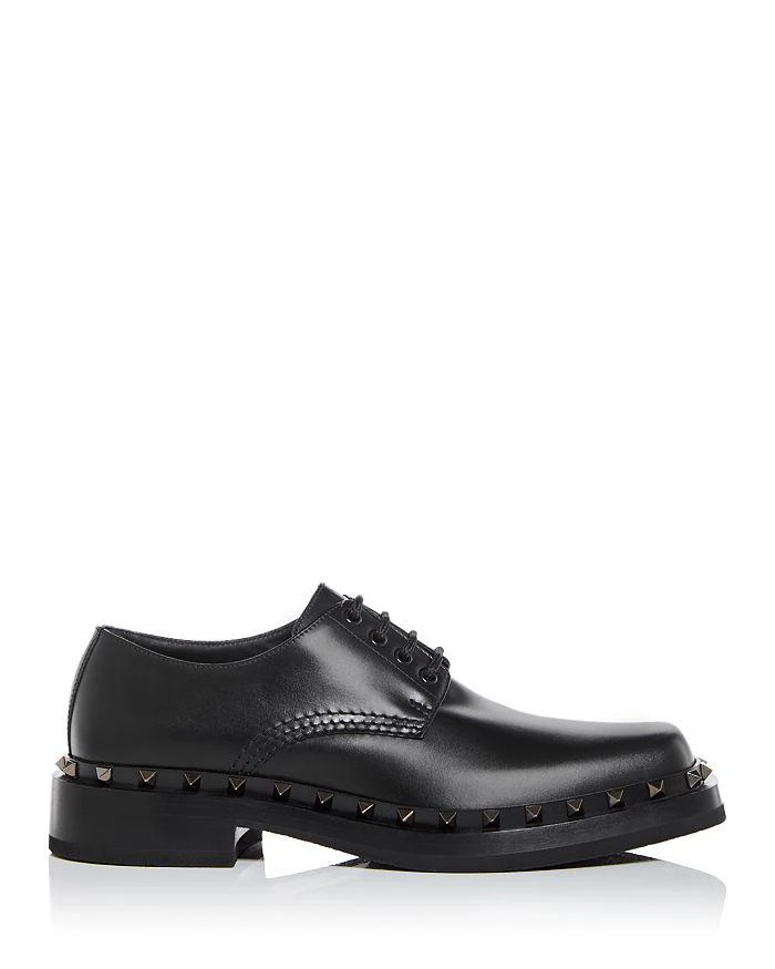 Valentino Men's Studded Square Toe Oxfords 4