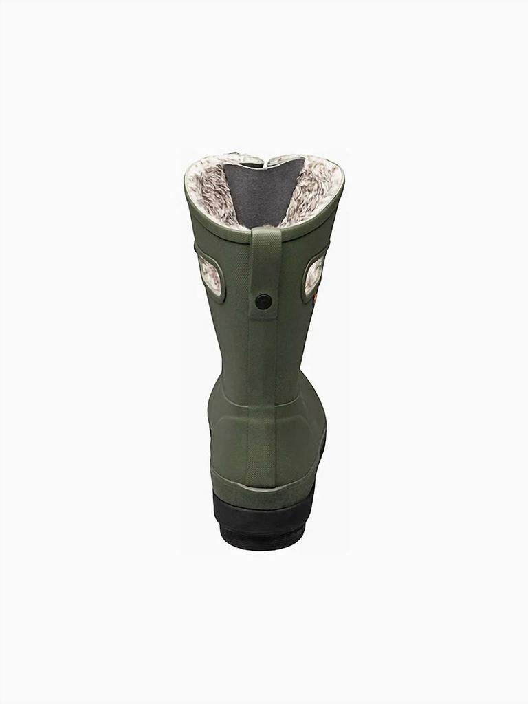 Bogs Women's Plush Lined Amanda Boots In Dark Green