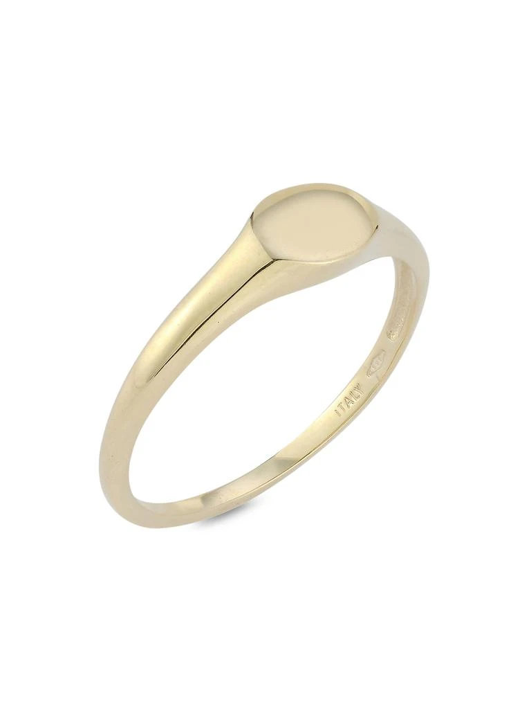 Saks Fifth Avenue 14K Yellow Gold Signet Ring