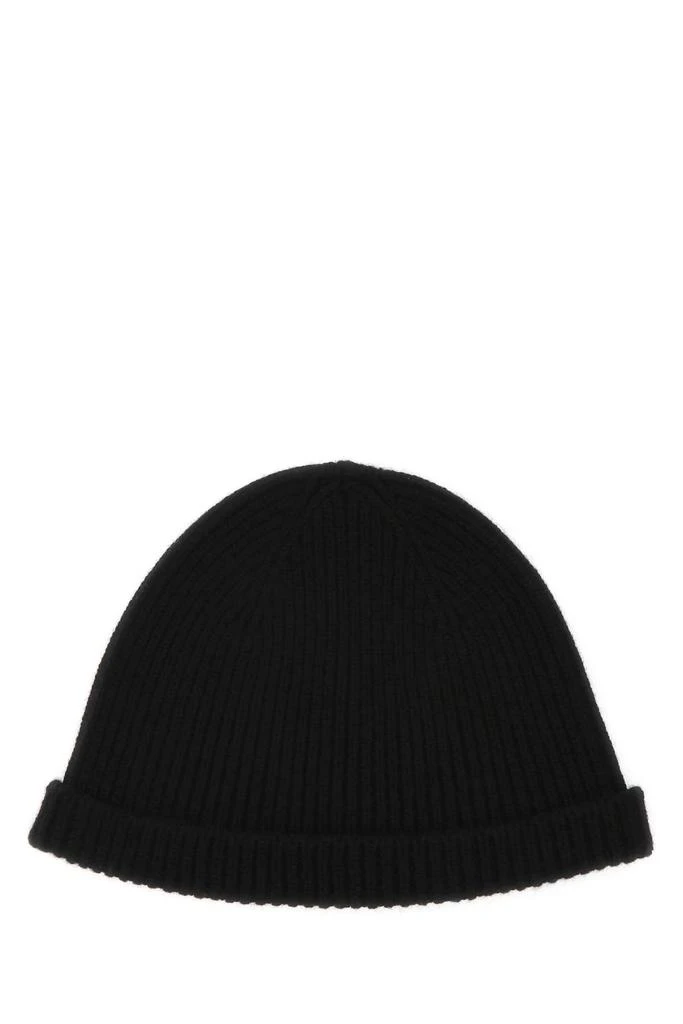 Jil Sander Black Cashmere Beanie Hat 1
