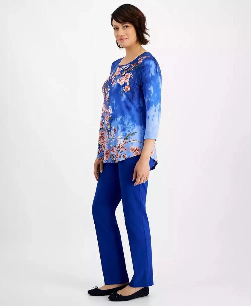 JM Collection Petite Studded-Rivet Straight-Leg Pants, Petite & Petite Short, Created for Macy's 3