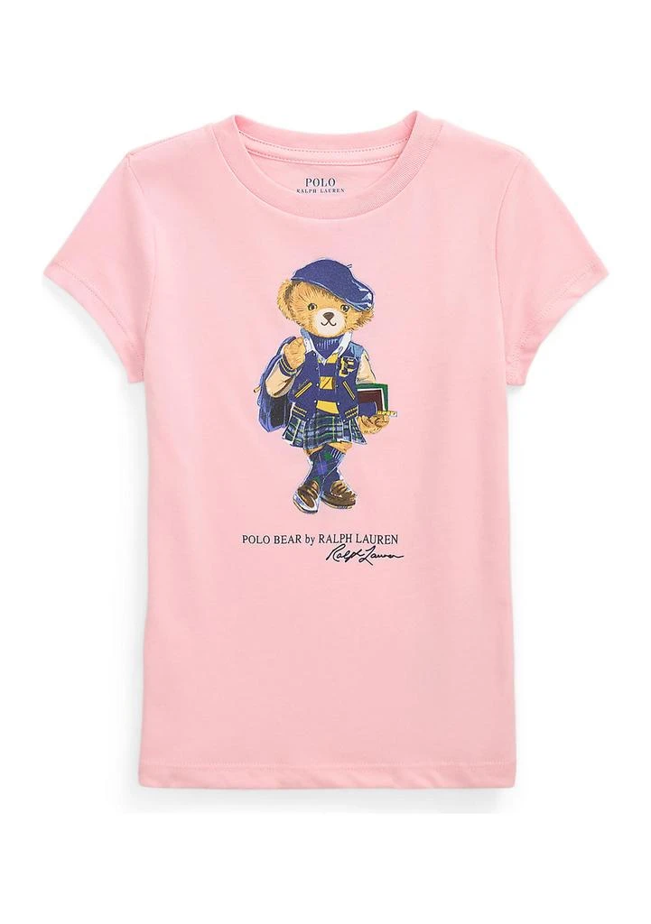 Ralph Lauren Girls 2-6x Polo Bear Cotton Jersey Tee