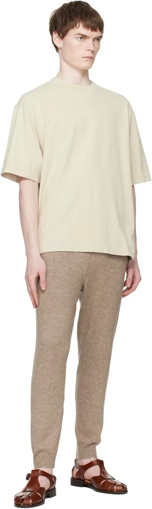 Entire Studios Beige Slim Knit Lounge Pants 4