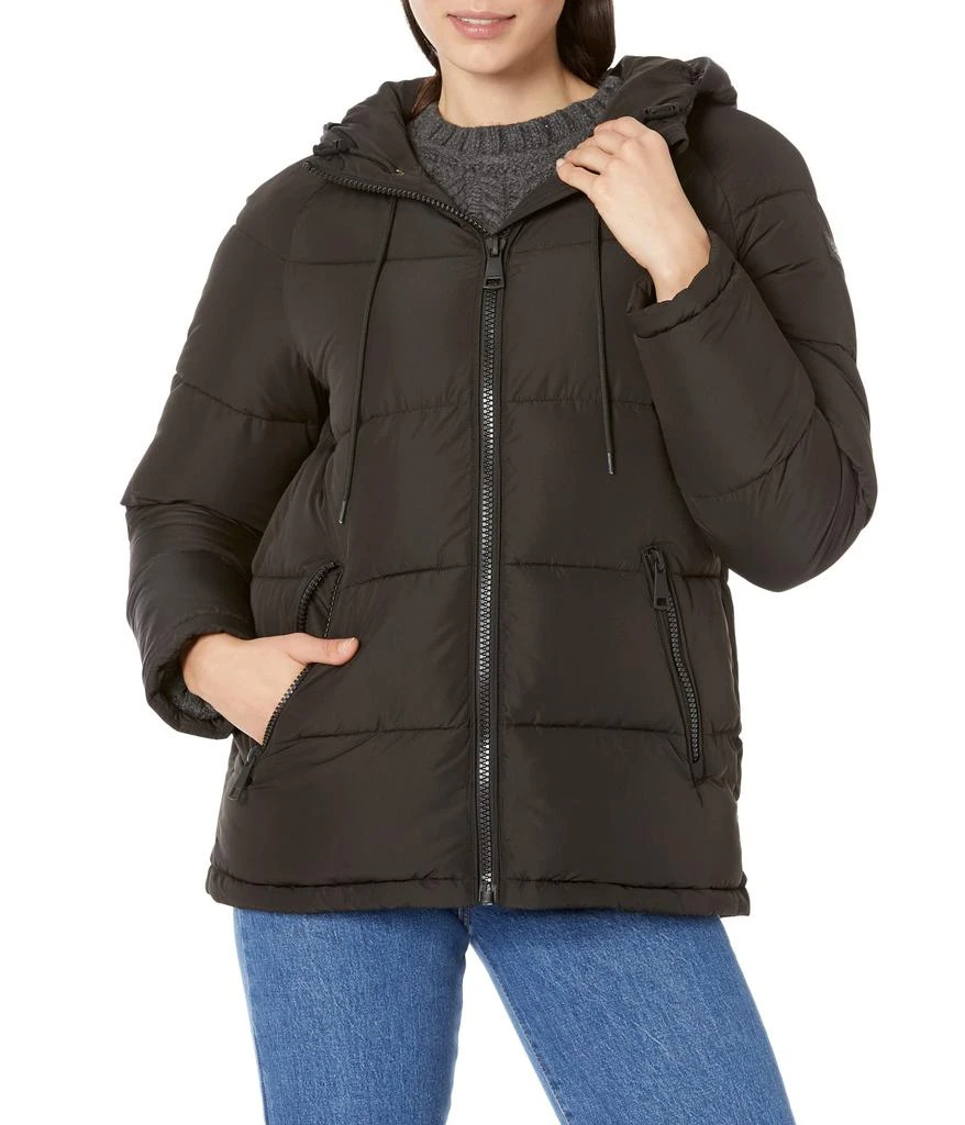 Calvin Klein Short Faux Fur Trimmed Puffer 3