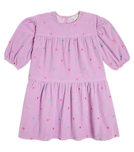 Stella McCartney Kids Embroidered Corduroy Dress