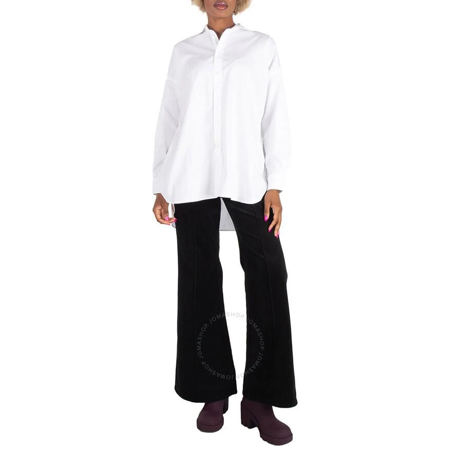 Ralph Lauren Polo Ralph Lauren Black Pintucked Corduroy Flared Trousers, Size 6R 2