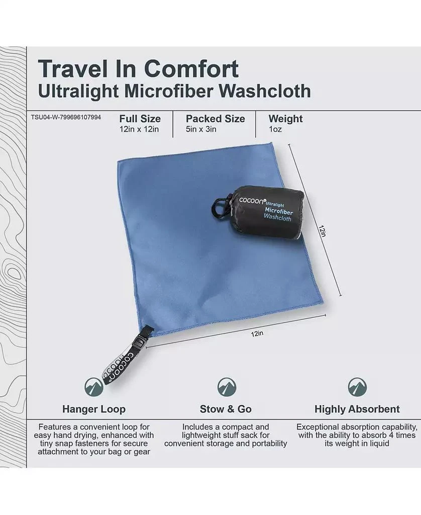 COCOON Premium - Ultralight Microfiber Towel - Washcloth 3