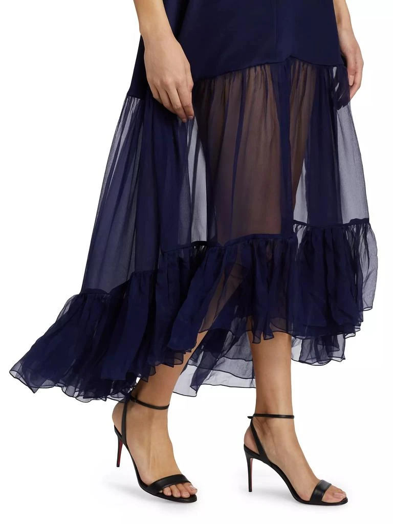 Azeeza Bellevue Silk Chiffon Maxi Dress 6