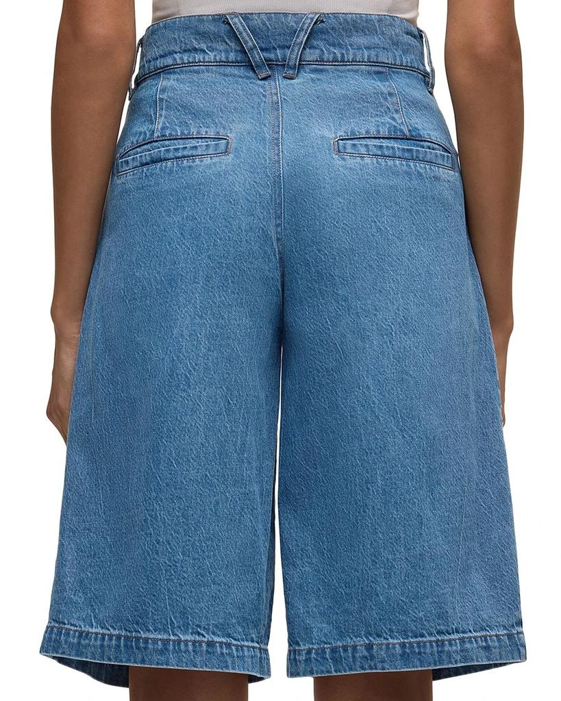 Hudson Denim Pleated Bermuda Shorts 6