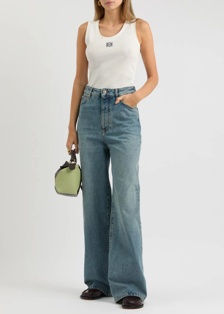 Loewe Anagram-embroidered stretch-cotton tank 4